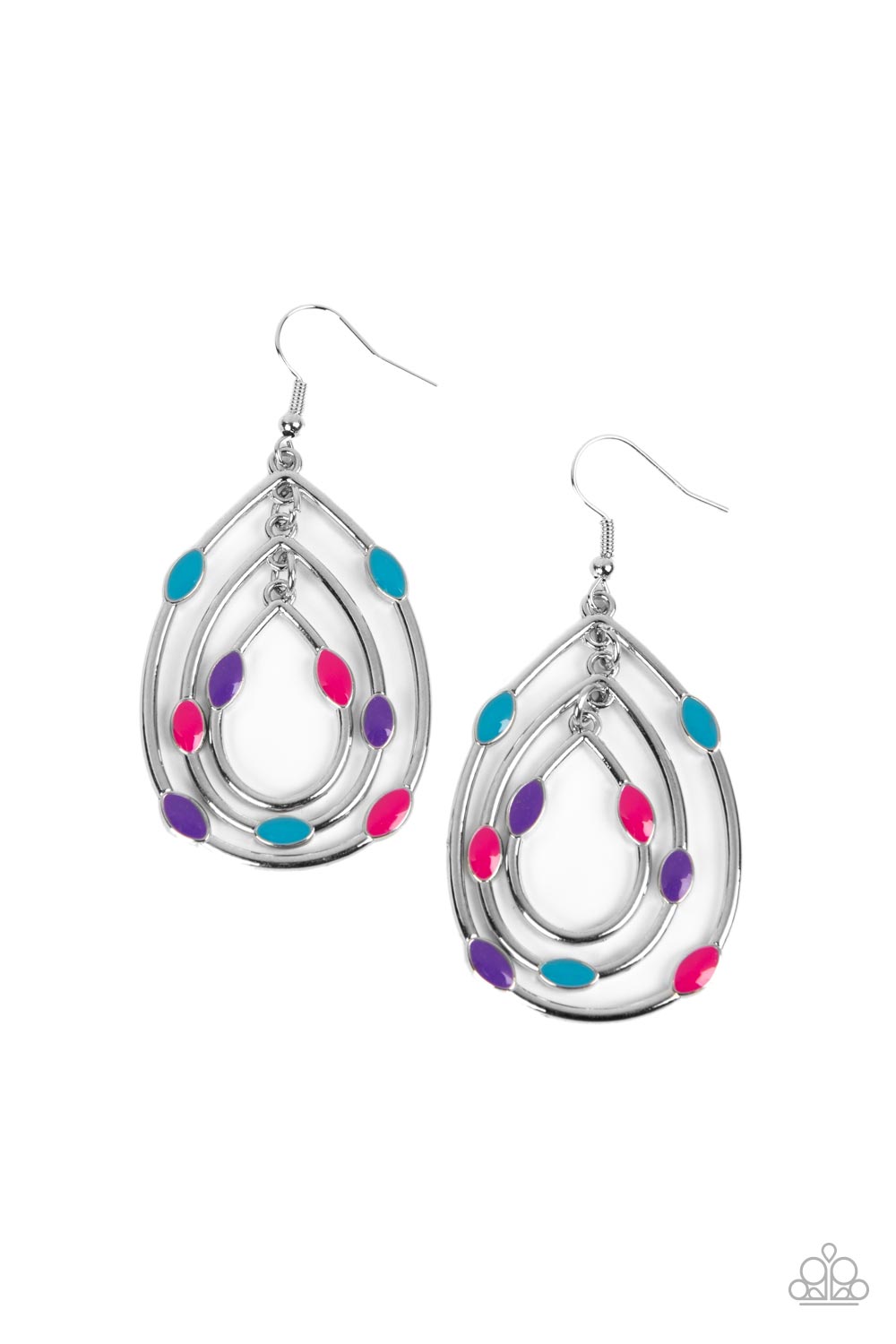 Rippling Rapport - multi - Paparazzi earrings