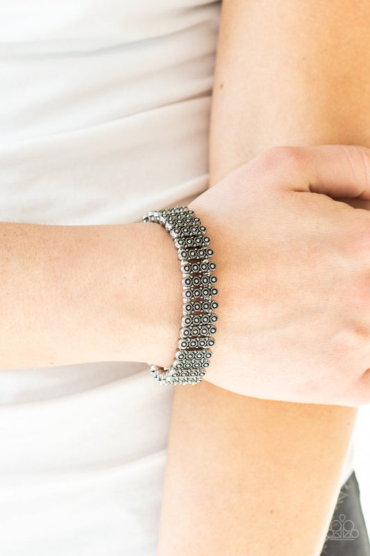 Rise with the Sun-silver-Paparazzi bracelet