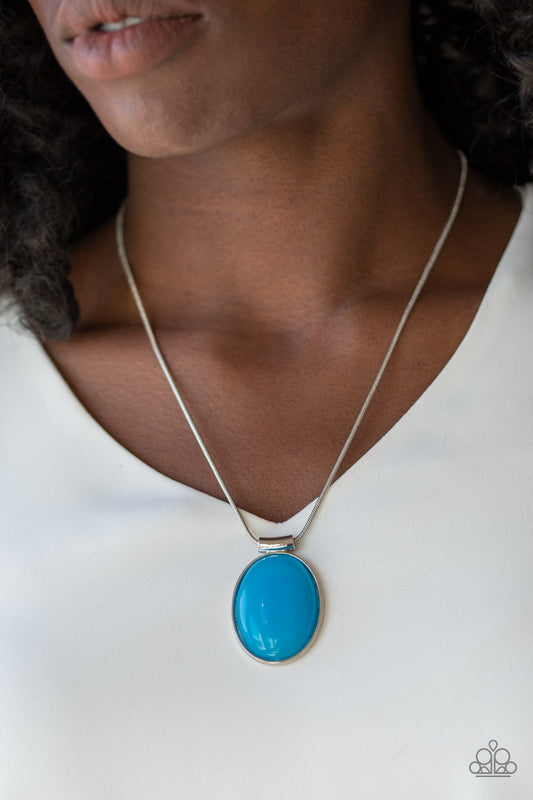 Rising Stardom-blue-Paparazzi necklace