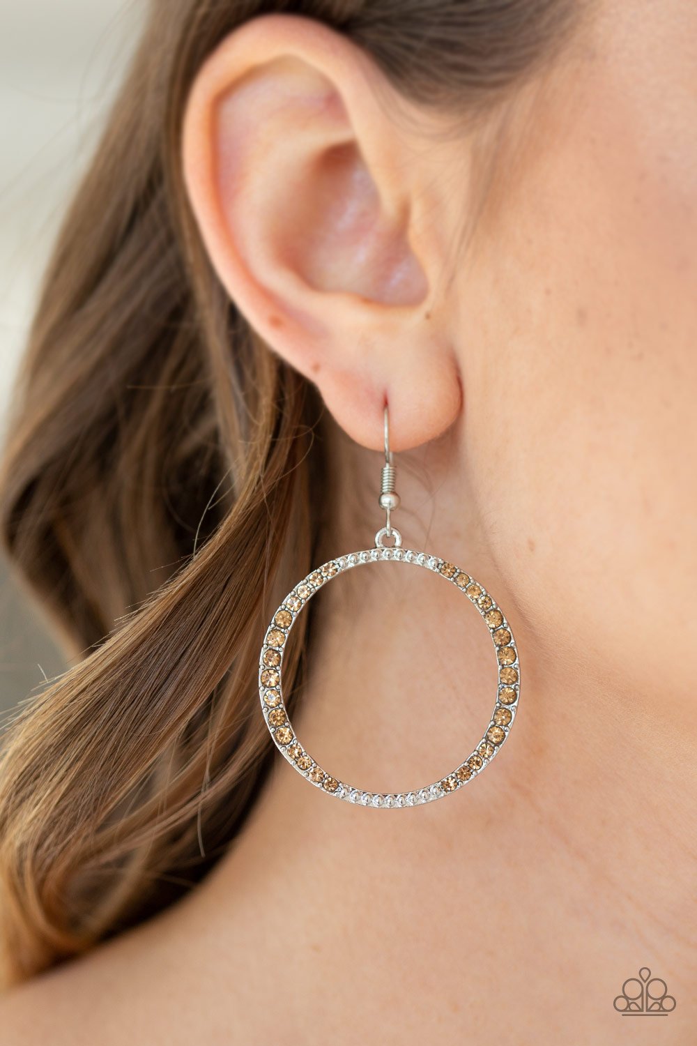 Risky Ritz-brown-Paparazzi earrings