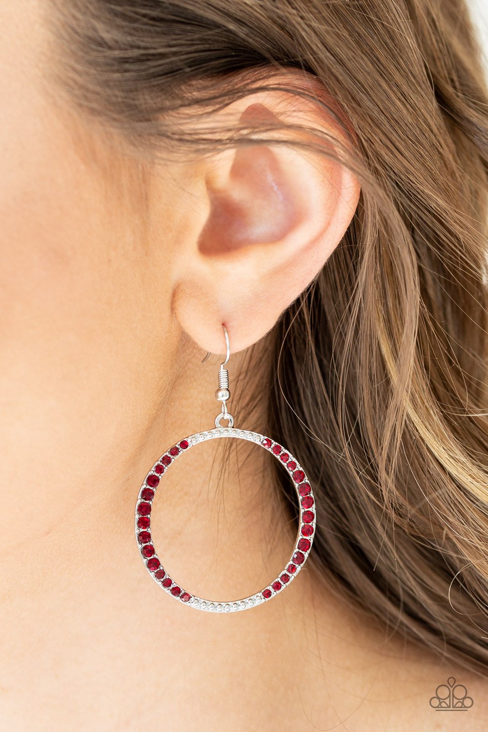 Risky Ritz-red-Paparazzi earrings