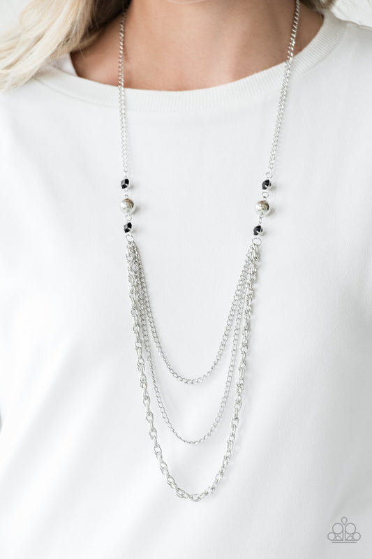 Ritz It All - black - Paparazzi necklace