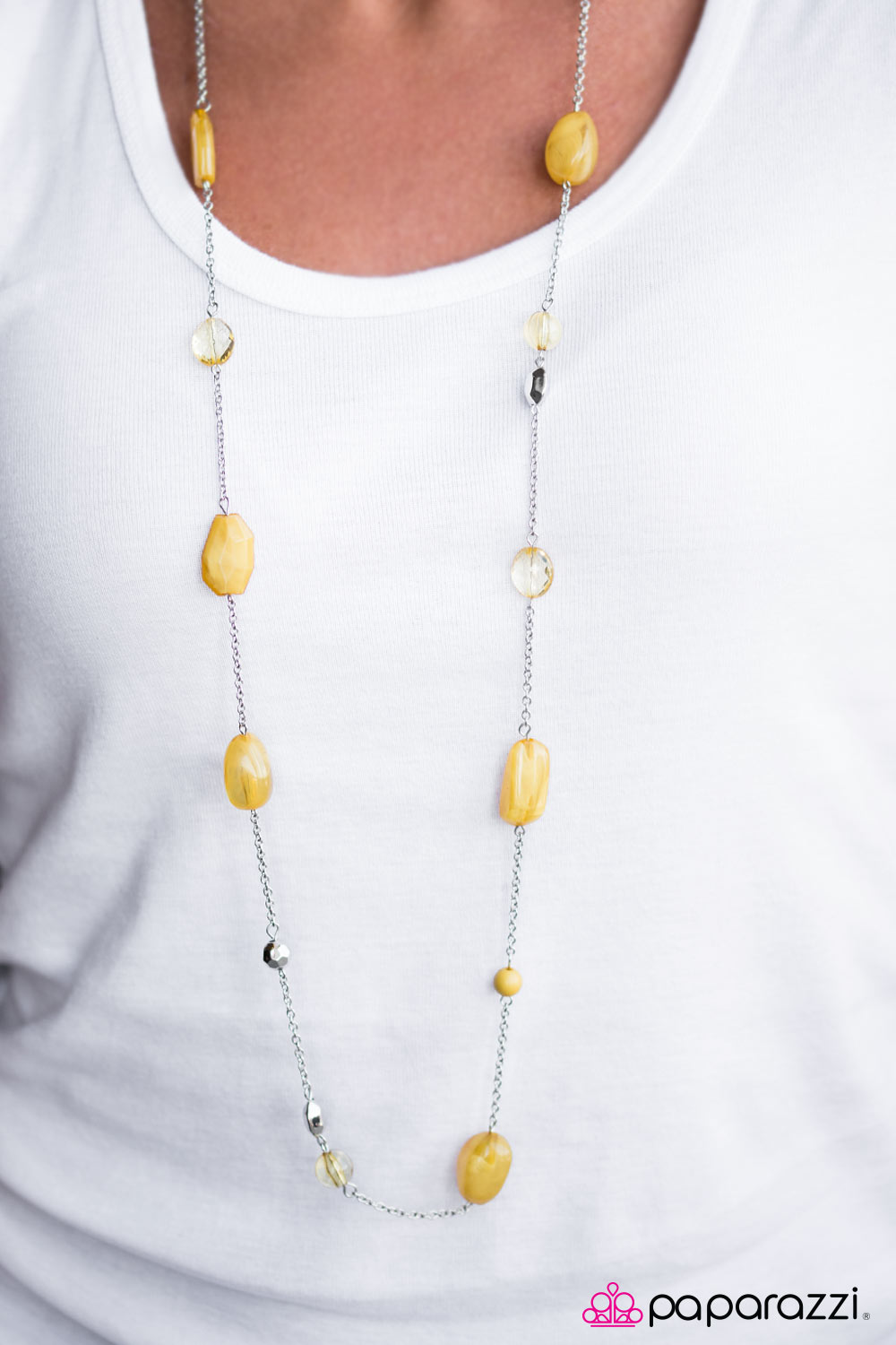 River Cruise -  yellow - Paparazzi necklace