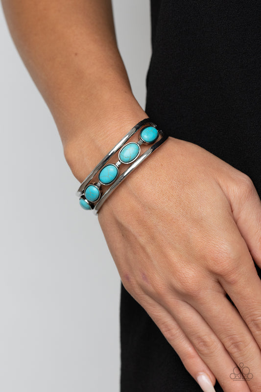 River Rock Canyons - blue - Paparazzi bracelet