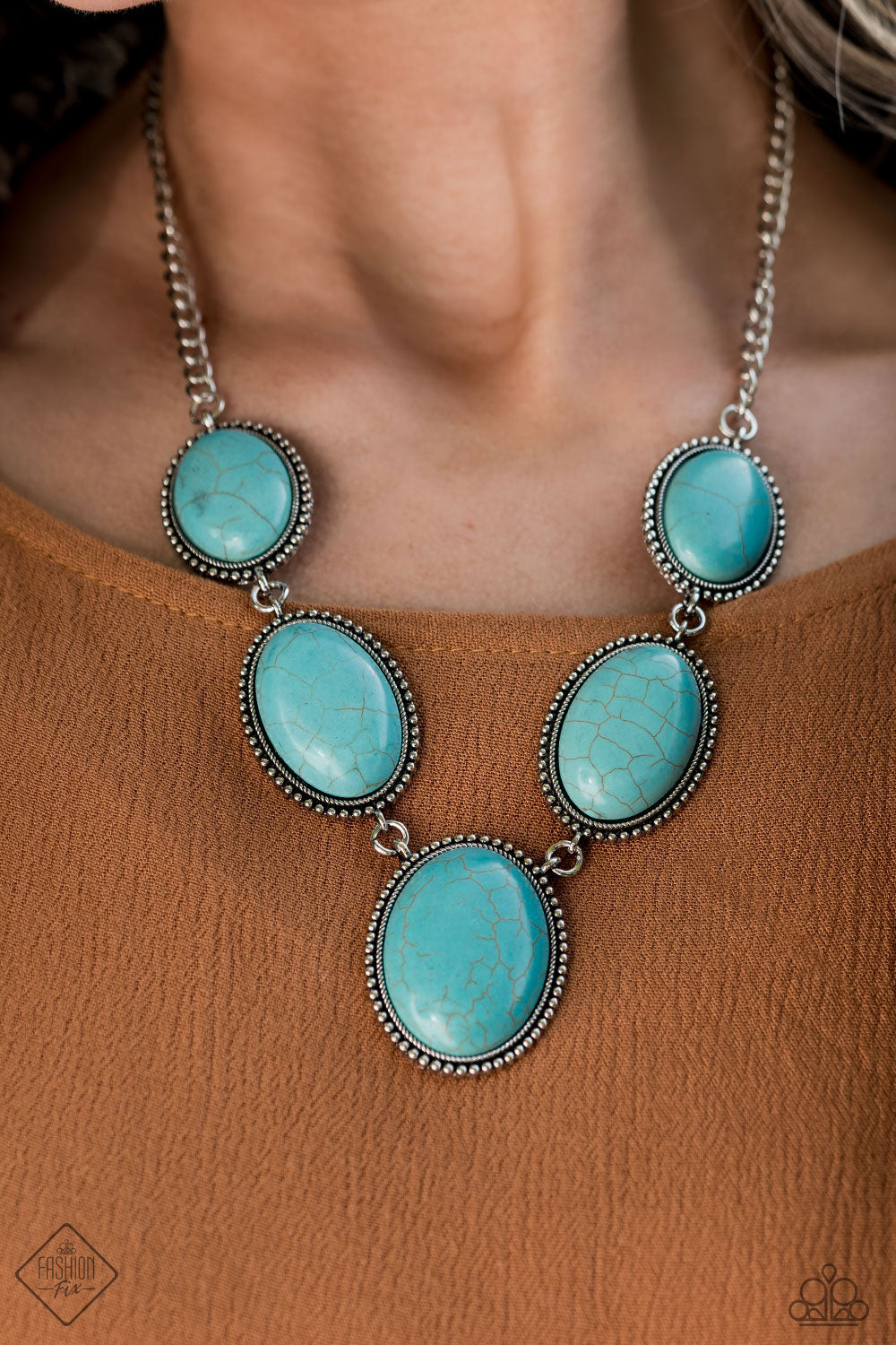 River Valley Radiance - blue - Paparazzi necklace