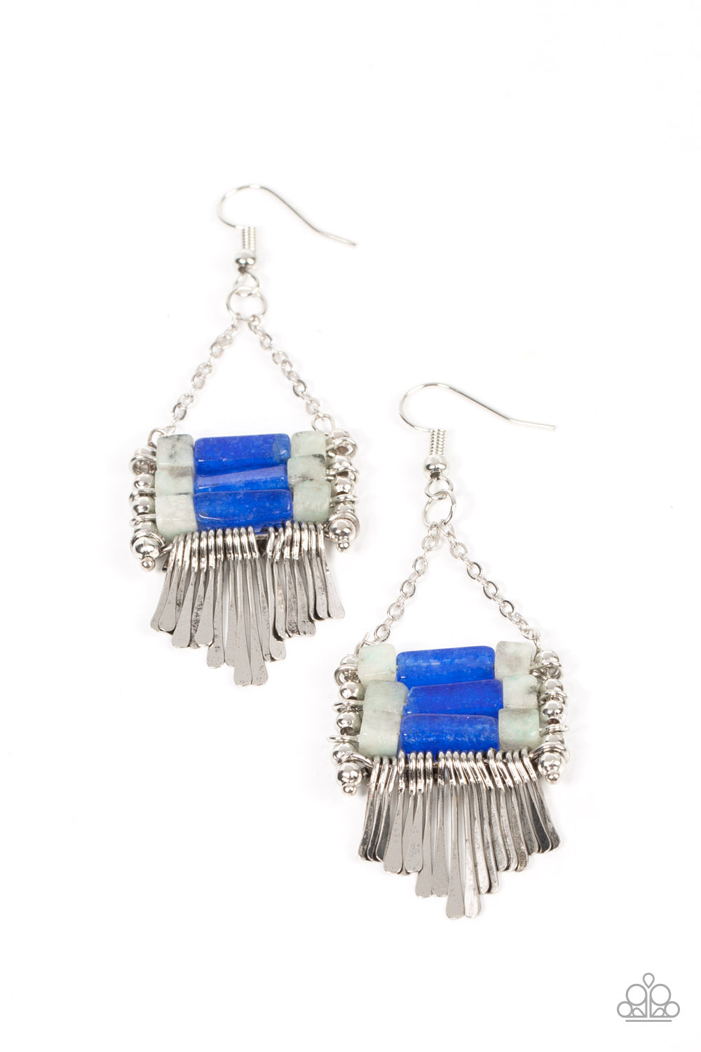 Riverbed Bounty - blue - Paparazzi earrings