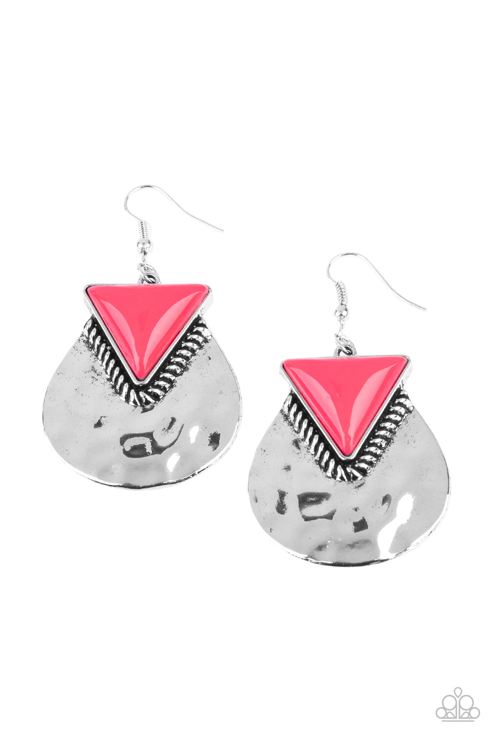 Road Trip Treasure - pink - Paparazzi earrings