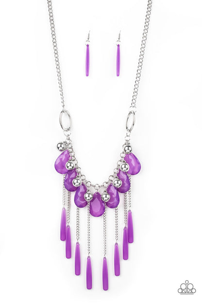 Roaring Riviera - purple - Paparazzi necklace