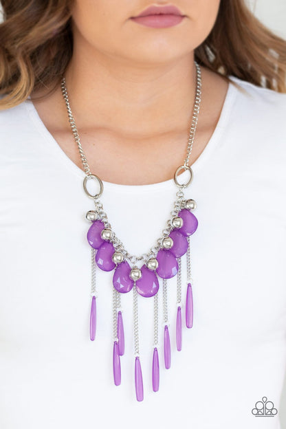 Roaring Riviera-purple-Paparazzi necklace