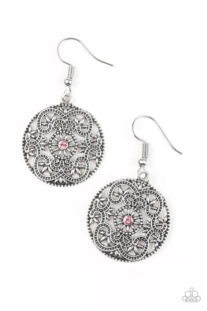 Rochester Royale - pink - Paparazzi earrings