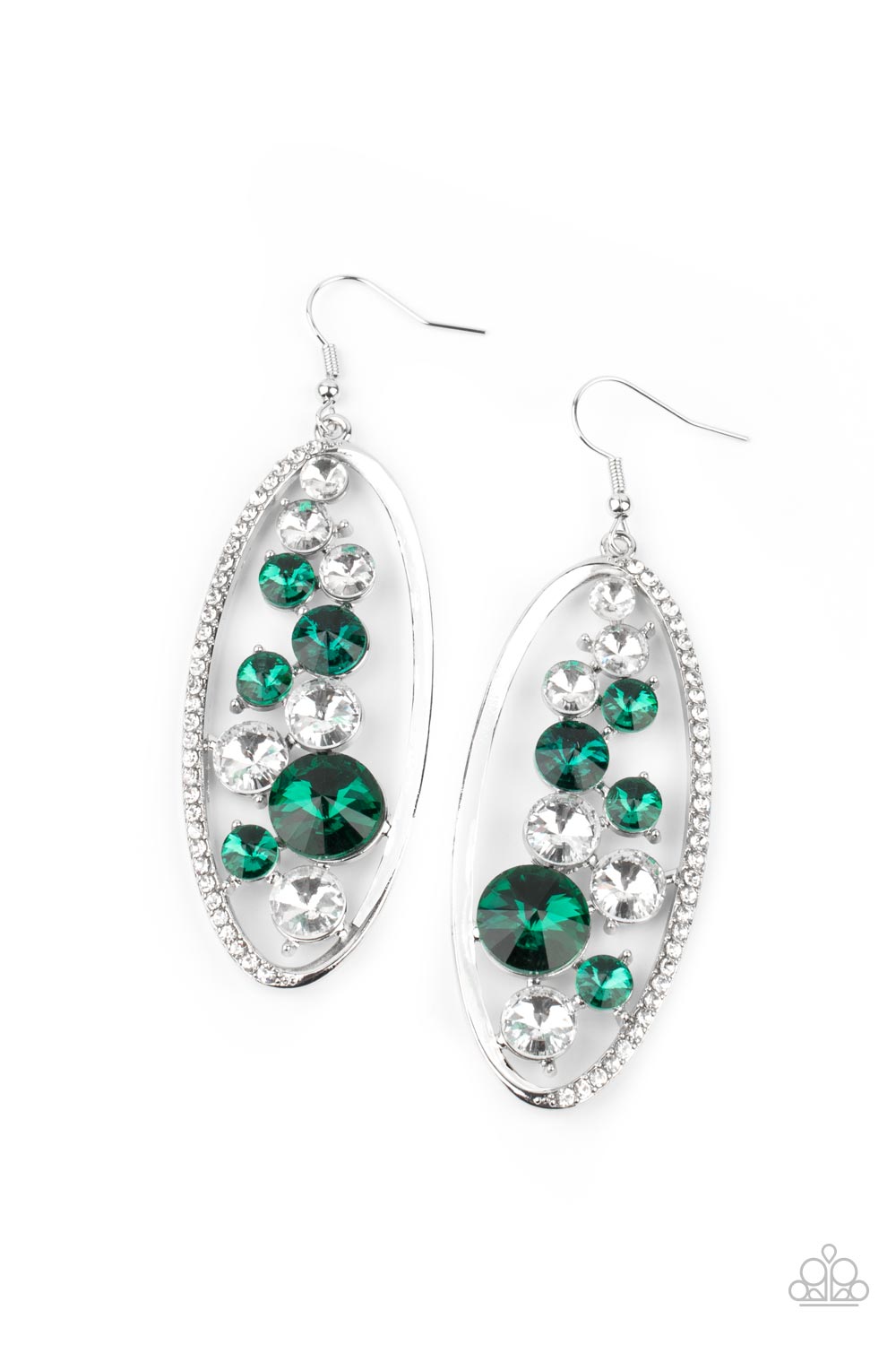 Rock Candy Bubbly - green - Paparazzi earrings