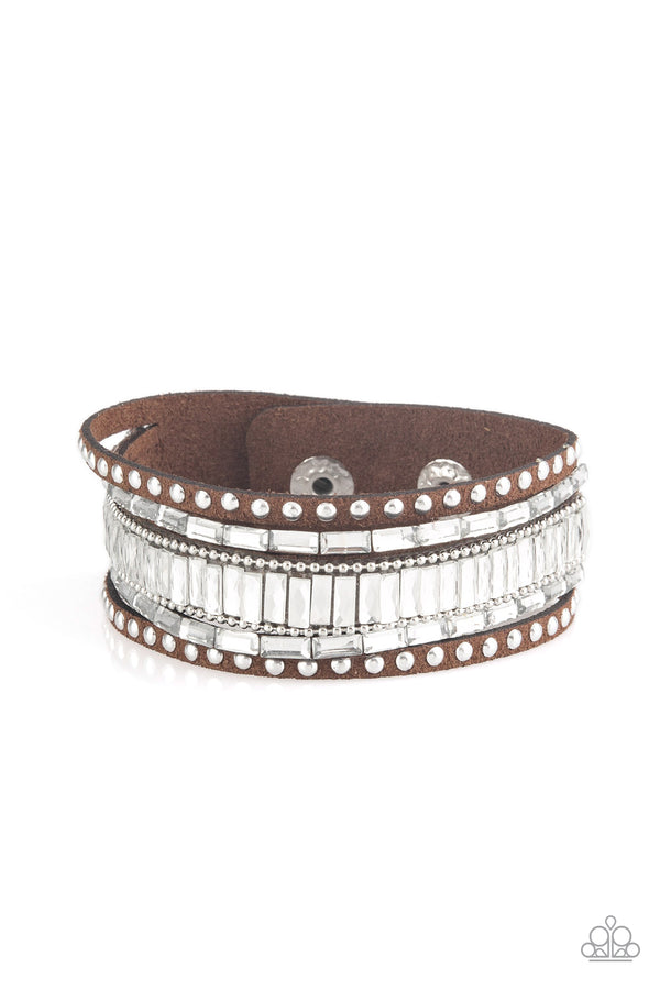Rock Star Rocker - brown - Paparazzi bracelet – JewelryBlingThing