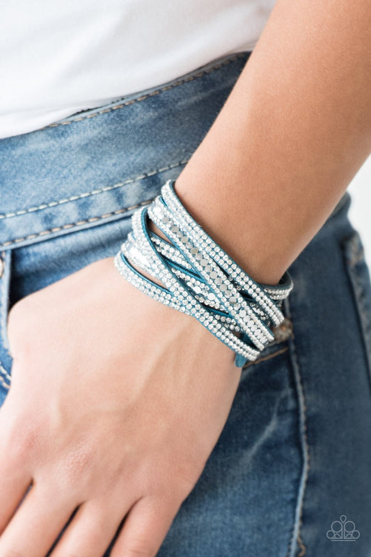 Rock Star Attitude - blue - Paparazzi bracelet