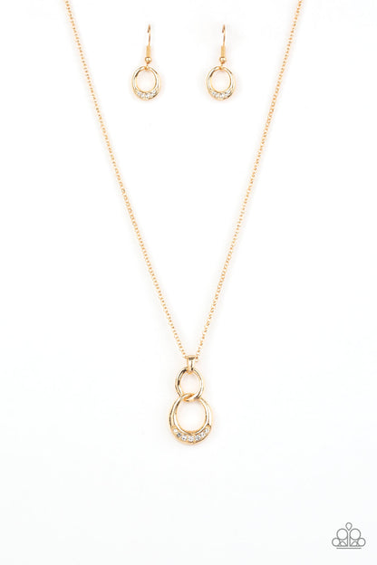 Rockefeller Royal - gold - Paparazzi necklace