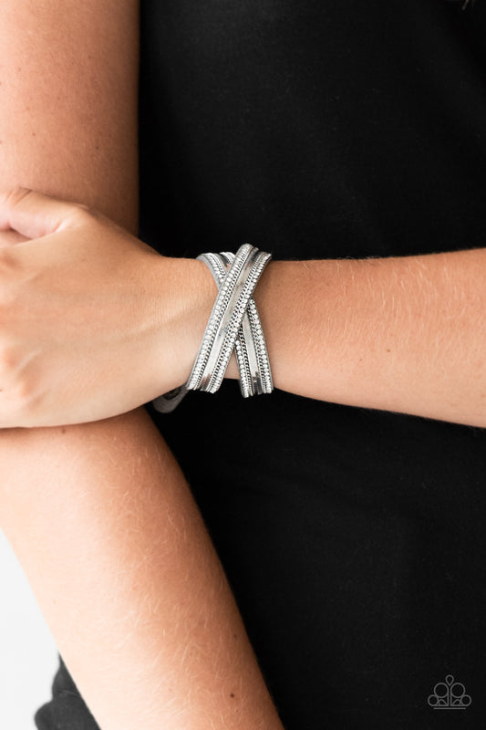 Rocker Rivalry - silver - Paparazzi bracelet