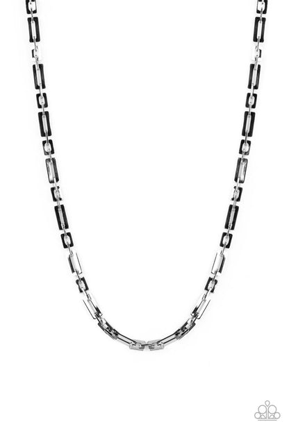 Rocket Zone - black - Paparazzi MENS necklace
