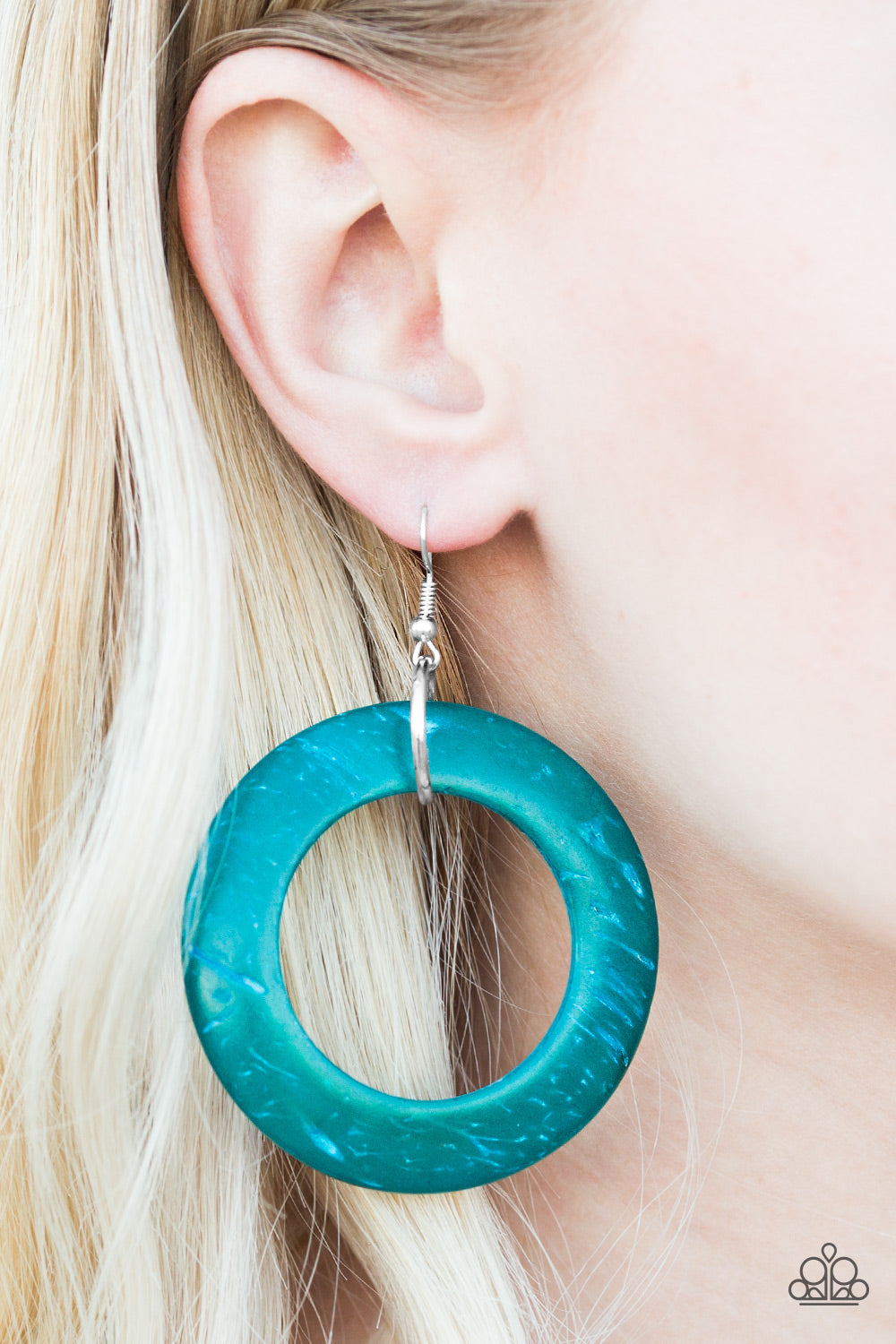 Rockin Moroccan - blue - Paparazzi earrings