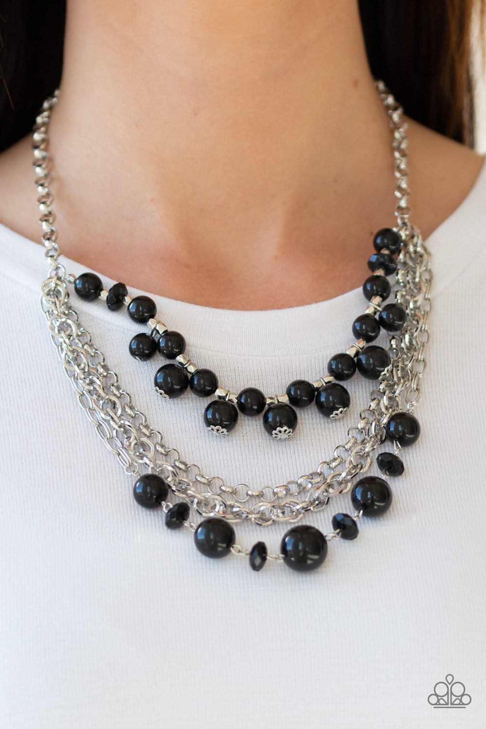 Rockin Rockette - black - Paparazzi necklace – JewelryBlingThing