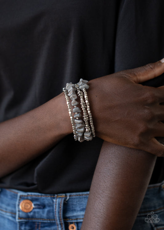 Rockin' Renegade - silver - Paparazzi bracelet