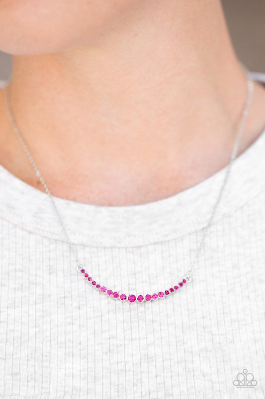 Rockin Rhinestones - pink - Paparazzi necklace