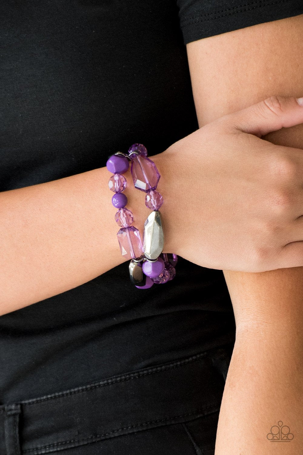 Rocking Rock Candy - purple - Paparazzi bracelet