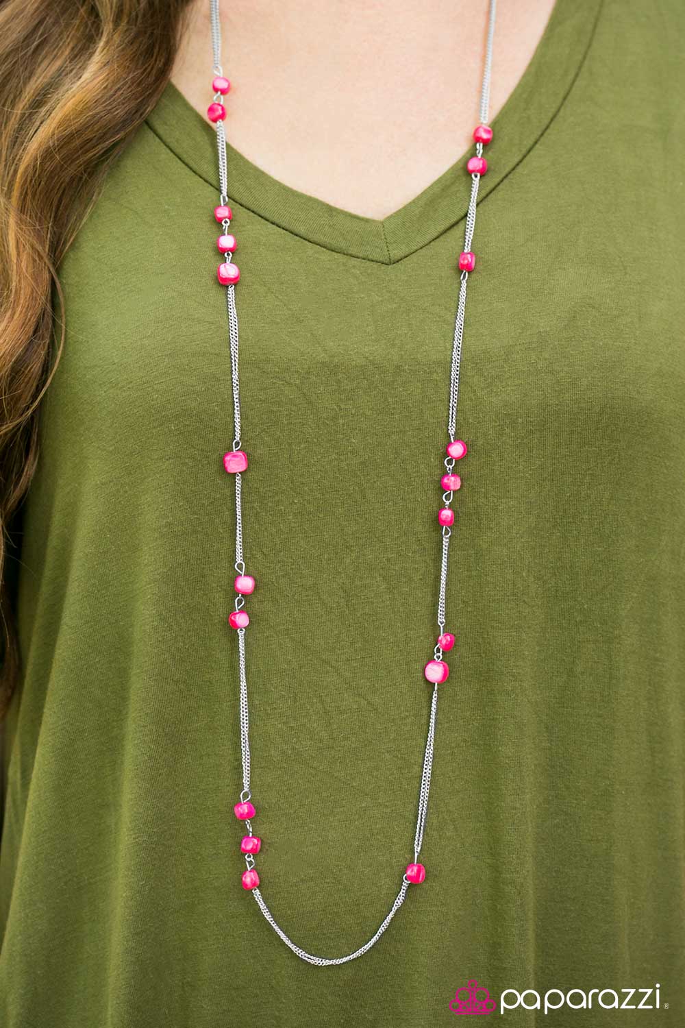 Rocky Falls - Pink - Paparazzi necklace