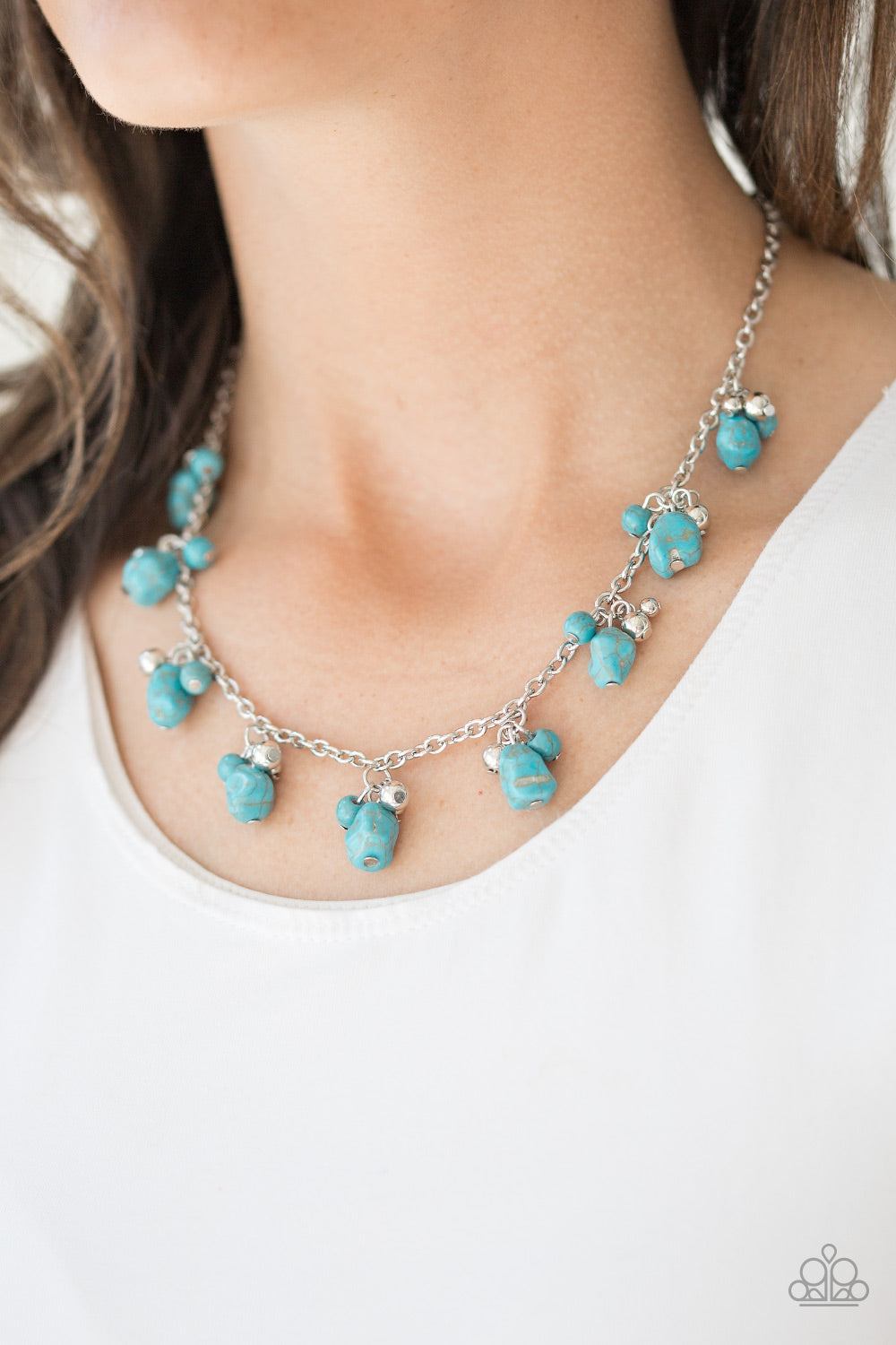 Rocky Mountain Magnificence - blue - Paparazzi necklace