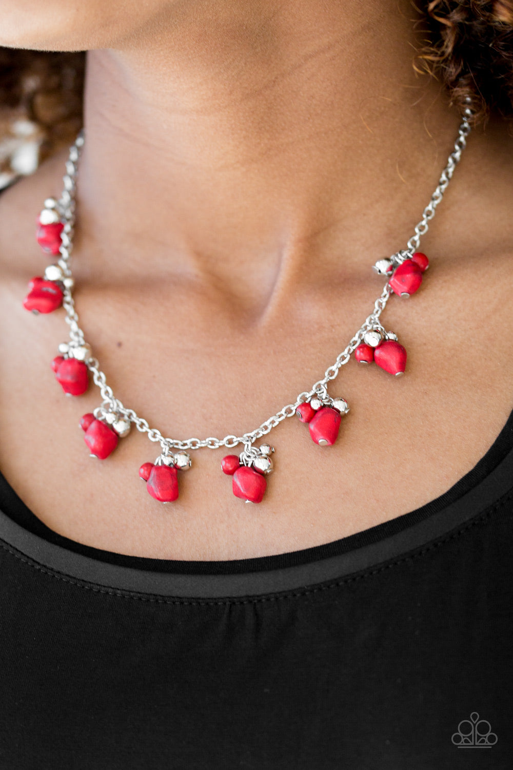 Rocky Mountain Magnificence - red - Paparazzi necklace