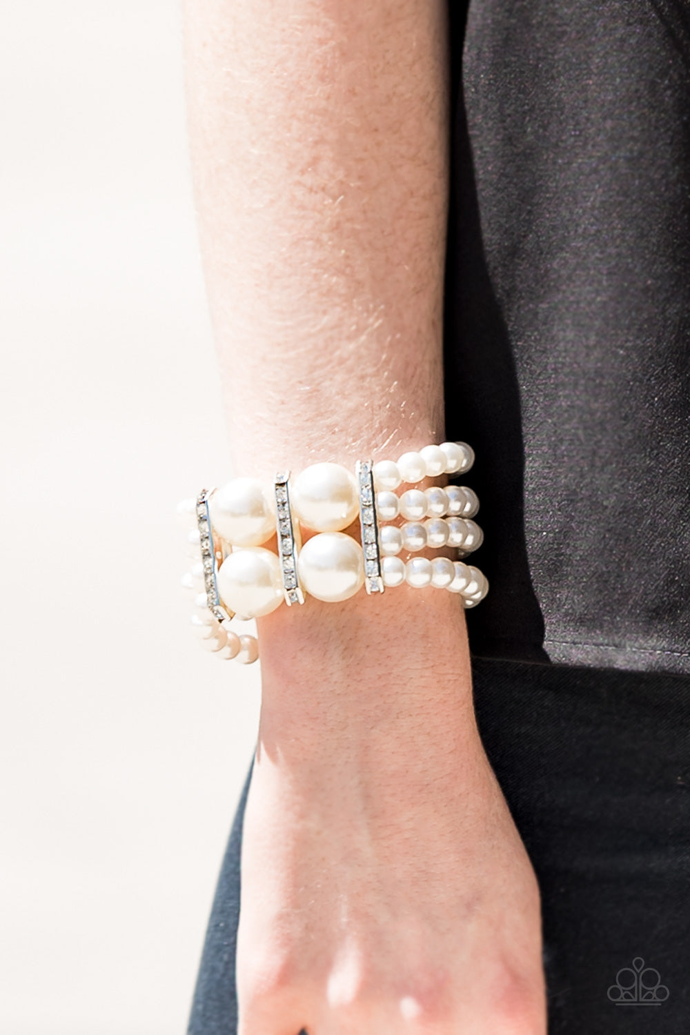 Romance Remix - white - Paparazzi bracelet