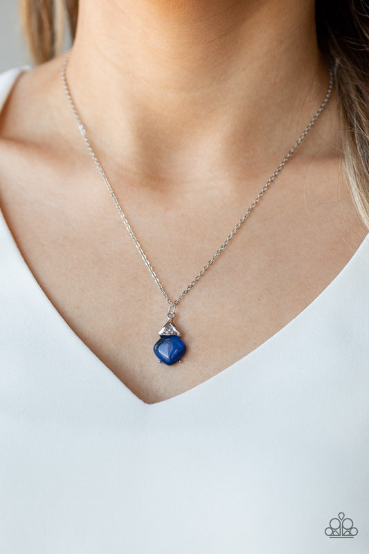 Romance Razzle - blue -  Paparazzi necklace