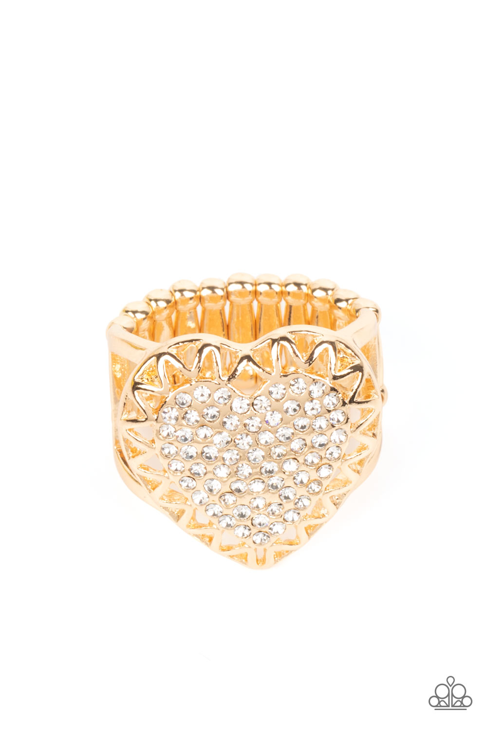 Romantic Escape - gold - Paparazzi ring