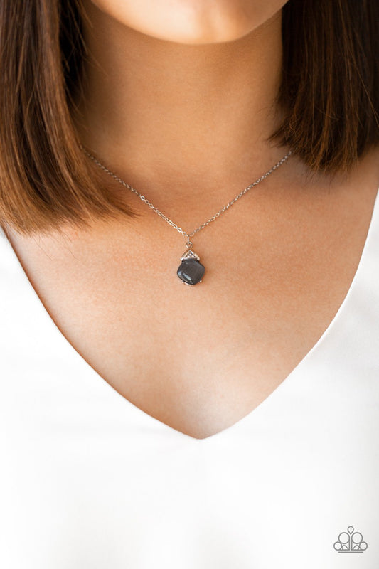 Romantic Razzle-silver-Paparazzi necklace