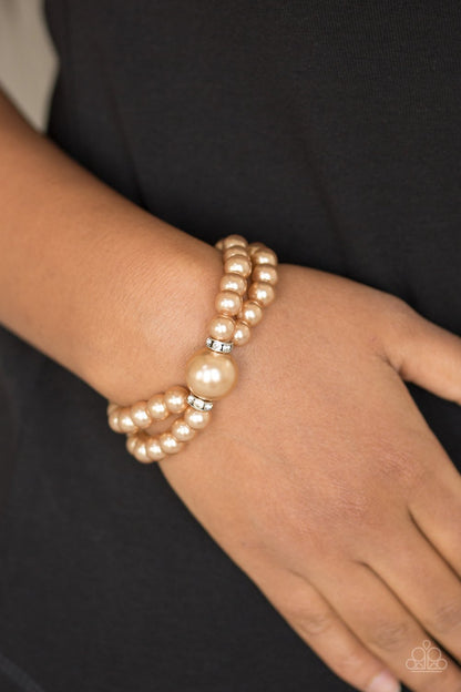 Romantic Redux-brown-Paparazzi bracelet