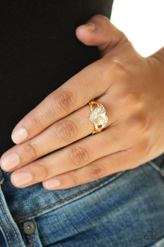Romantic Reverie-gold-Paparazzi ring