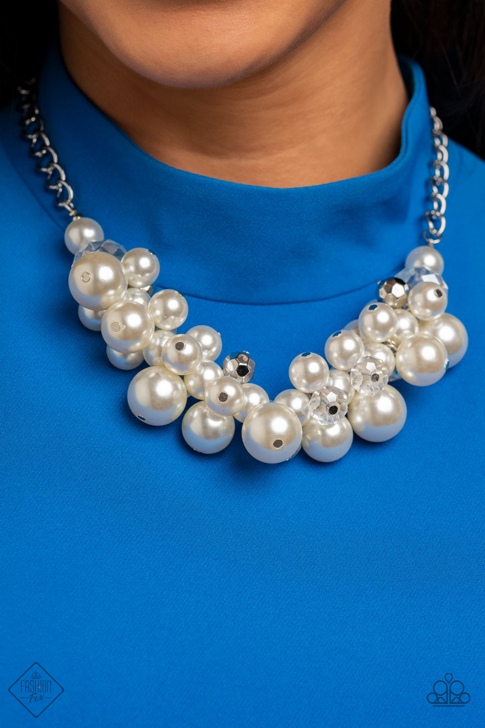Romantically Reminiscent - white - Paparazzi necklace