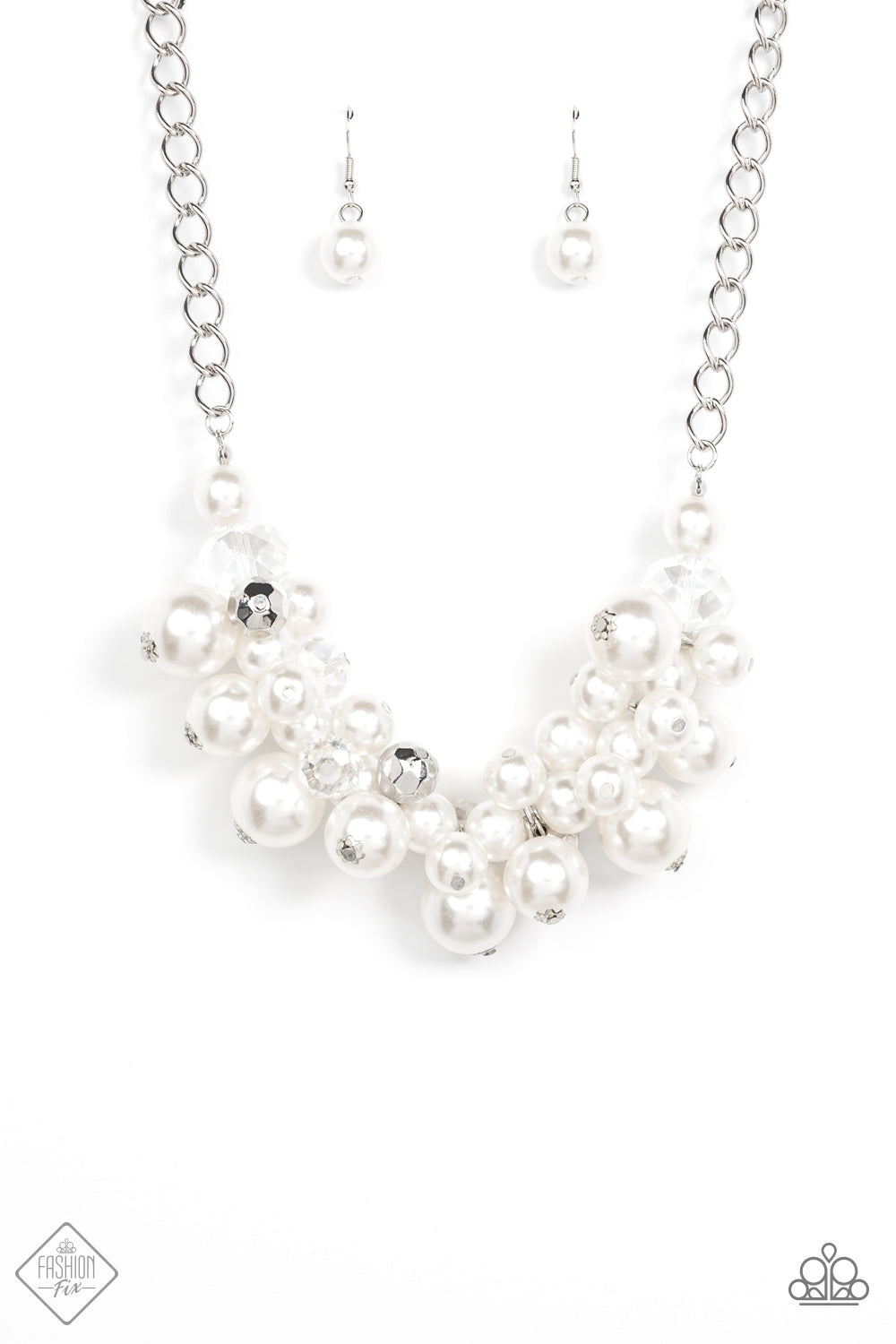 Romantically Reminiscent - white - Paparazzi necklace