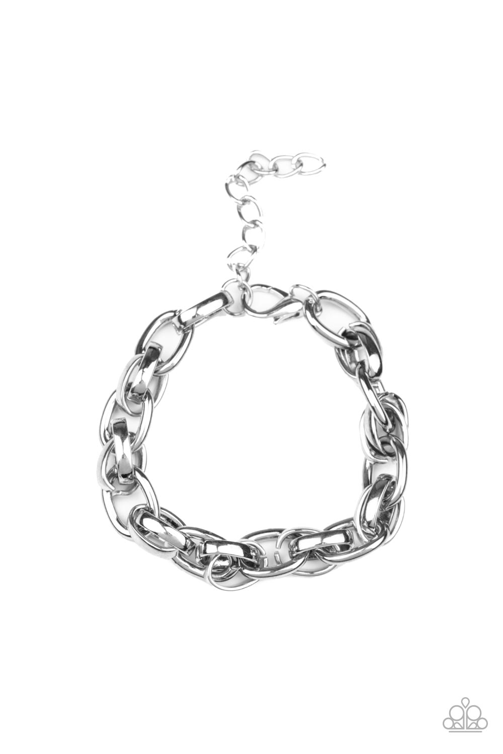 Rookie Roulette - silver - Paparazzi MENS bracelet
