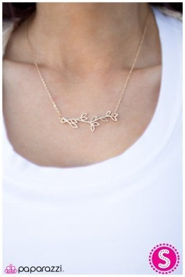 Root and Branch - Gold - Paparazzi necklace