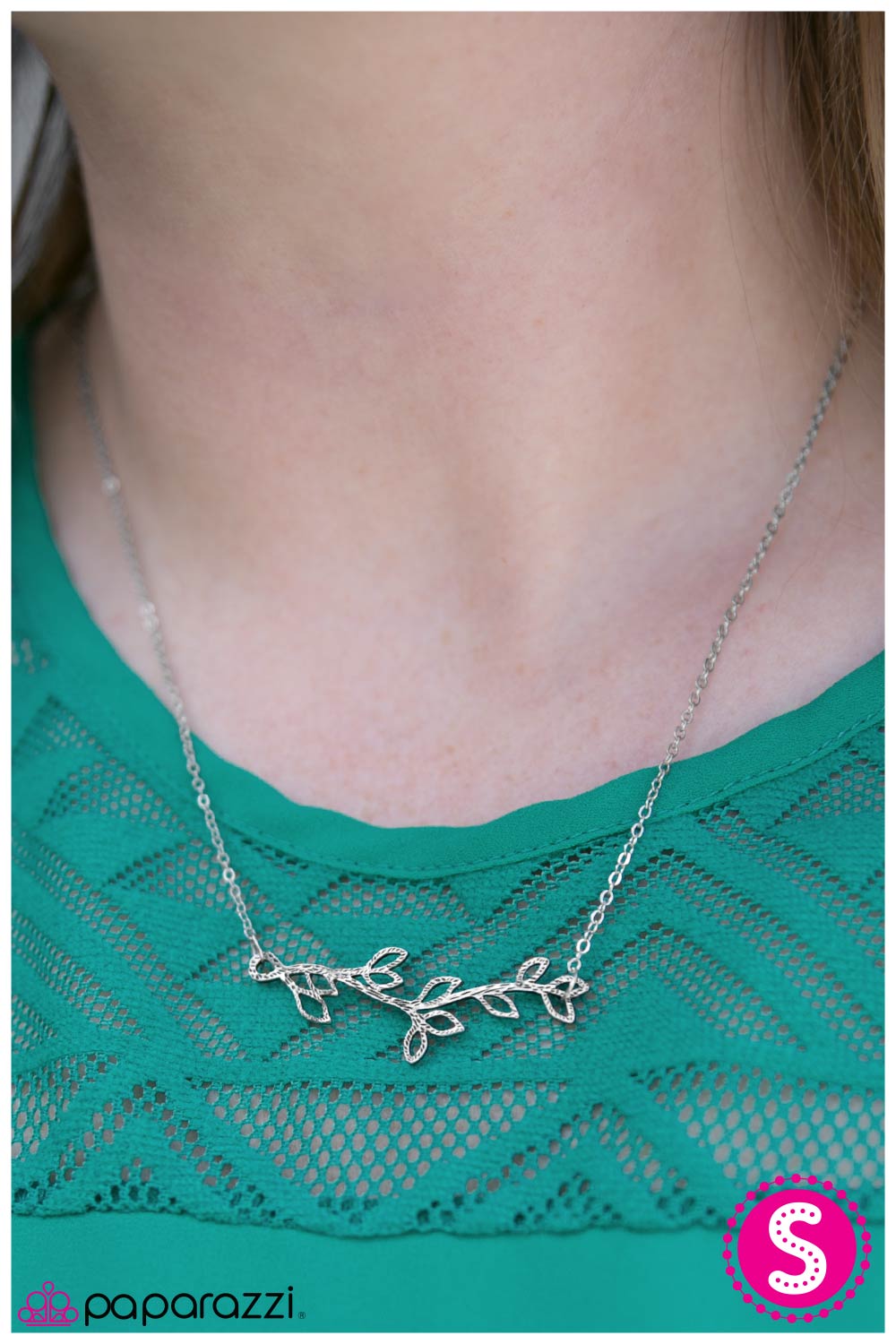 Root and Branch - Silver - Paparazzi necklace