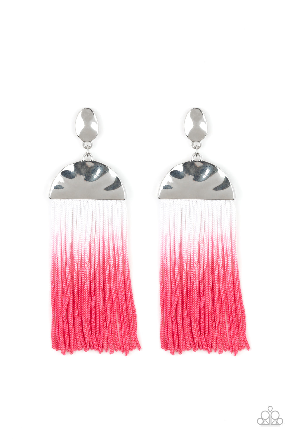 Rope Them In - pink - Paparazzi earrings