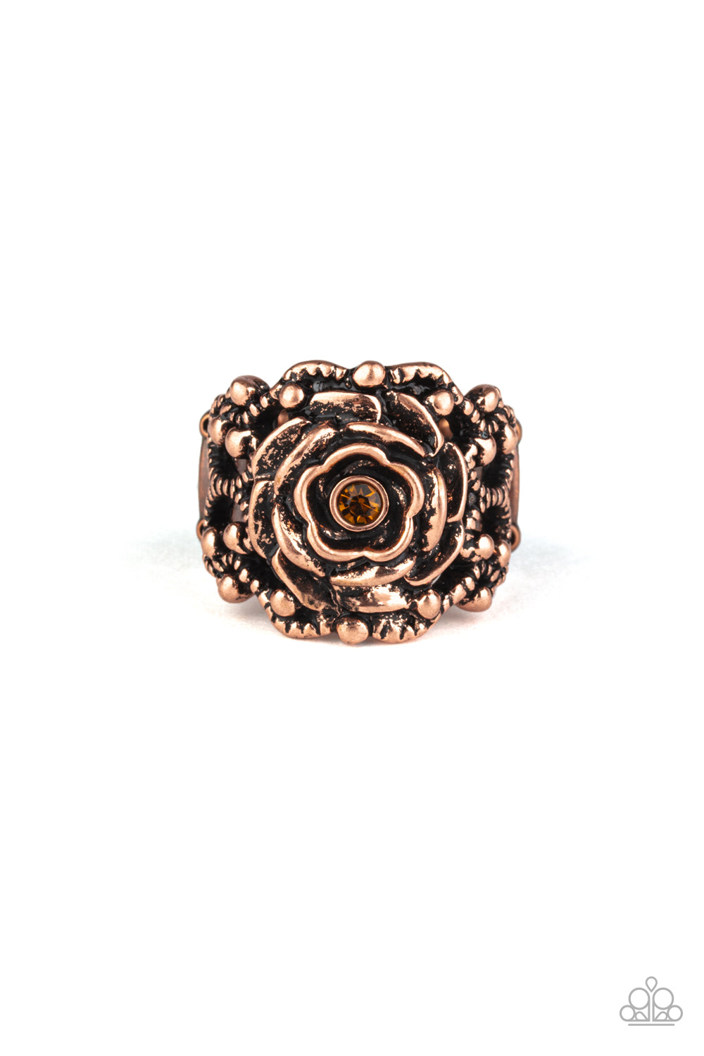 Rose Garden Royal - copper - Paparazzi ring