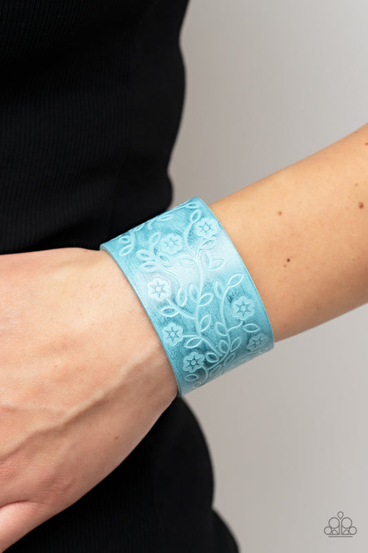 Rosy Wrap Up - blue - Paparazzi bracelet