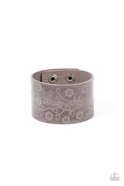 Rosy Wrap Up - silver - Paparazzi bracelet