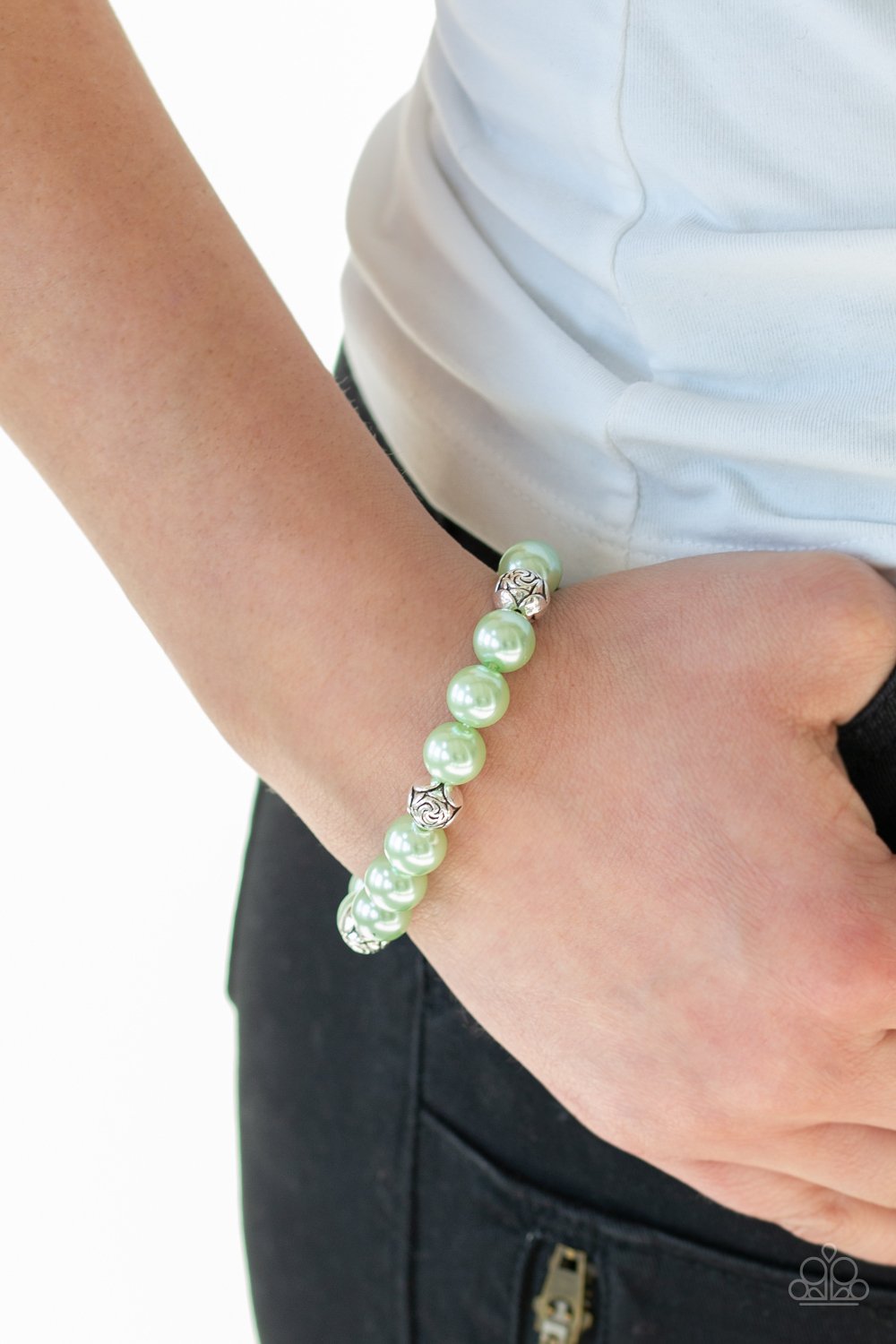 Rosy Radiance-green-Paparazzi bracelet