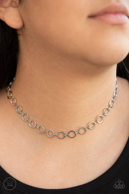 Roundabout Radiance-silver-Paparazzi necklace