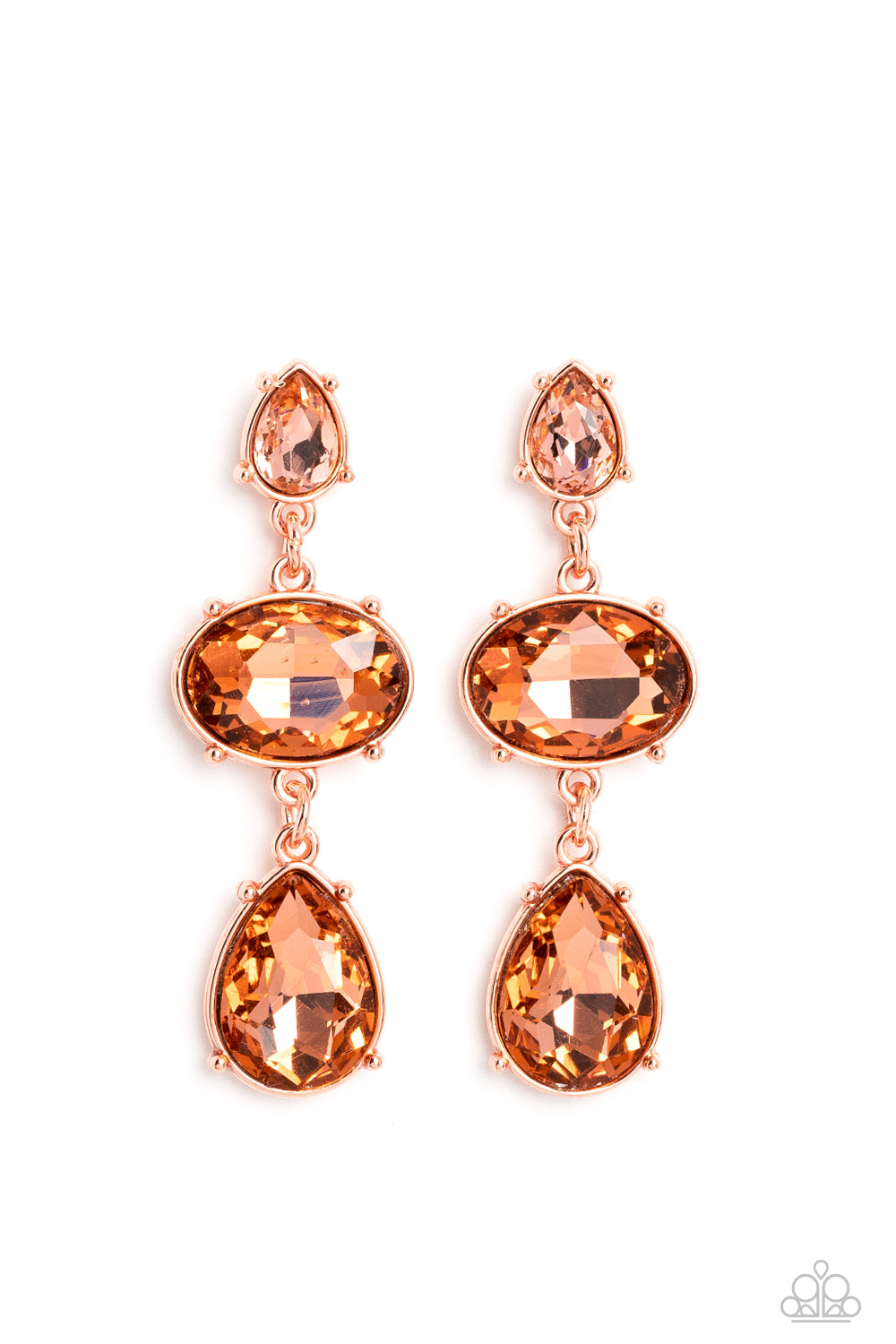 Royal Appeal - copper - Paparazzi earrings