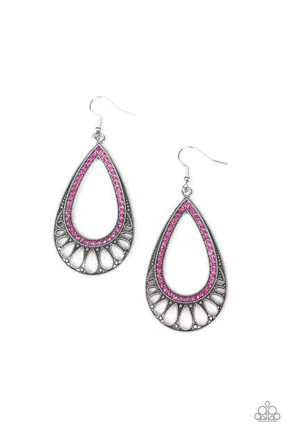 Royal Finesse - pink - Paparazzi earrings