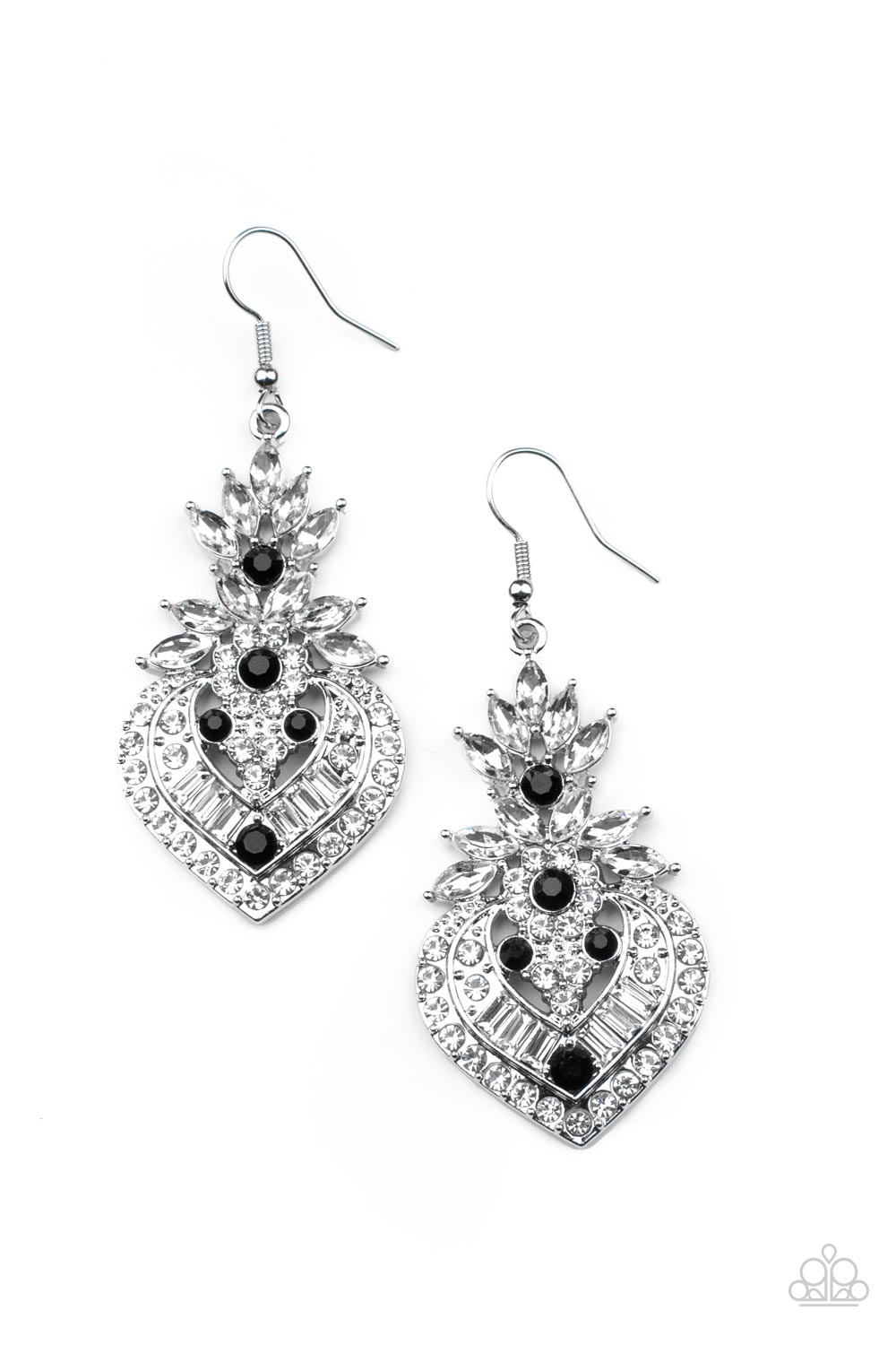 Royal Hustle - black - Paparazzi earrings