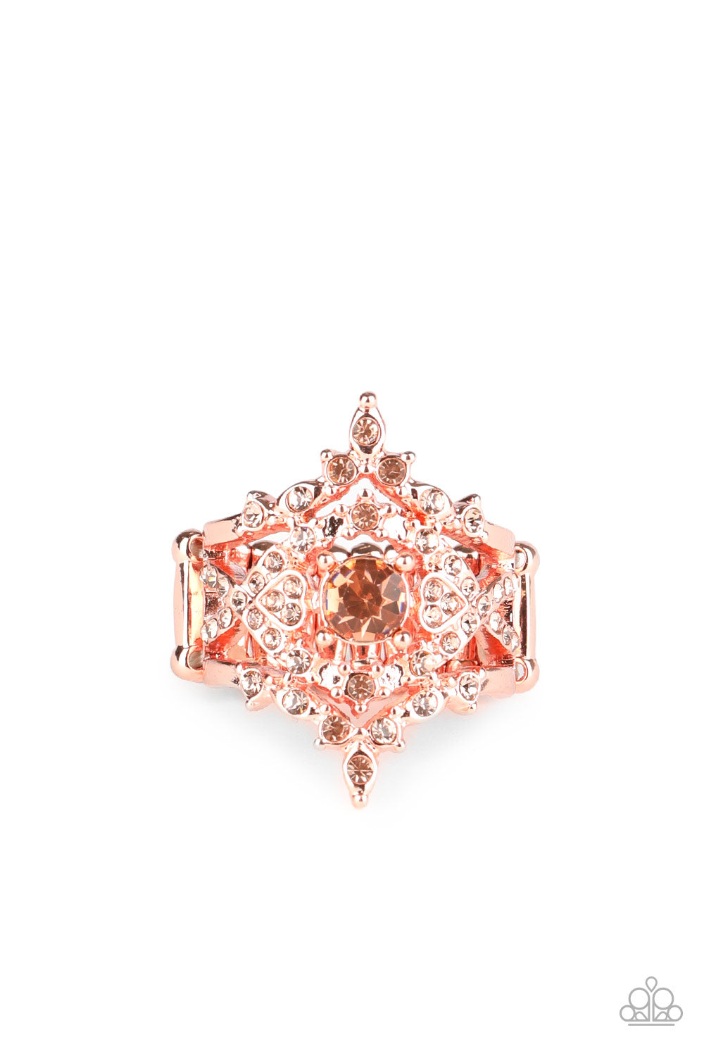 Royal Love Story - copper - Paparazzi ring