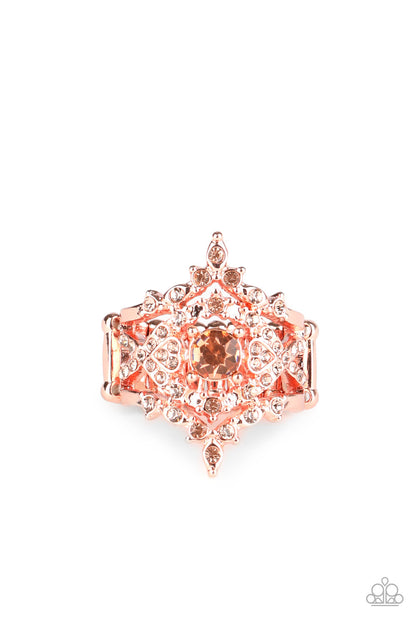 Royal Love Story - copper - Paparazzi ring